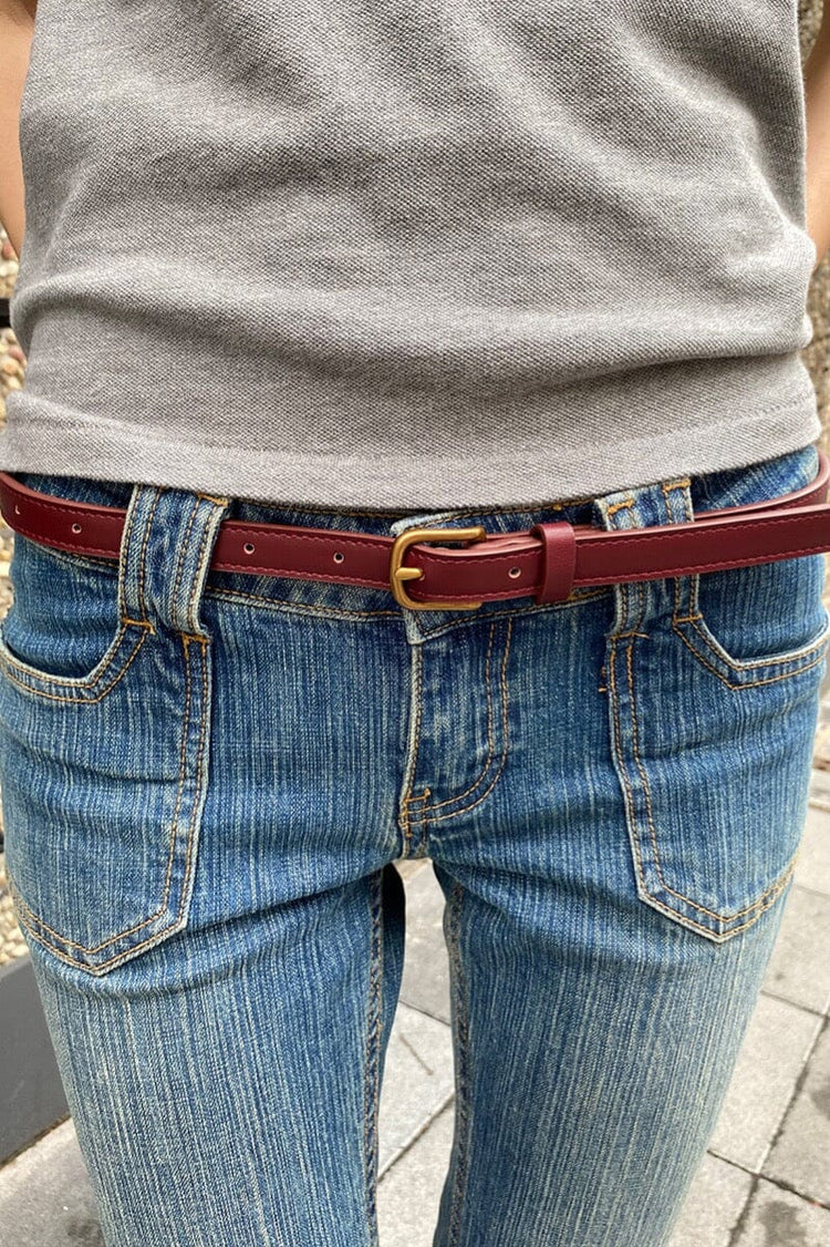 Brandy Melville Top Pick | Faux Leather Buckle Belt