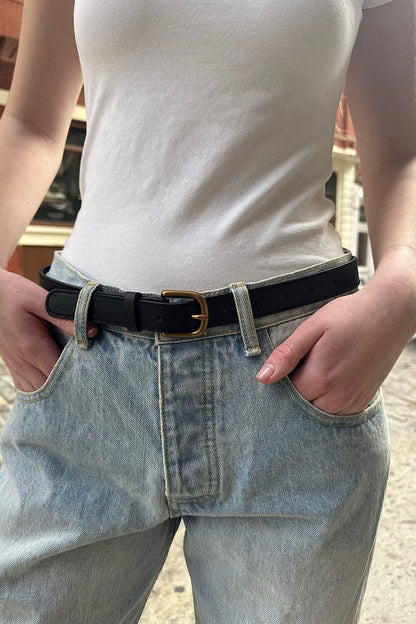 Brandy Melville Hot Sale | Faux Leather Buckle Belt