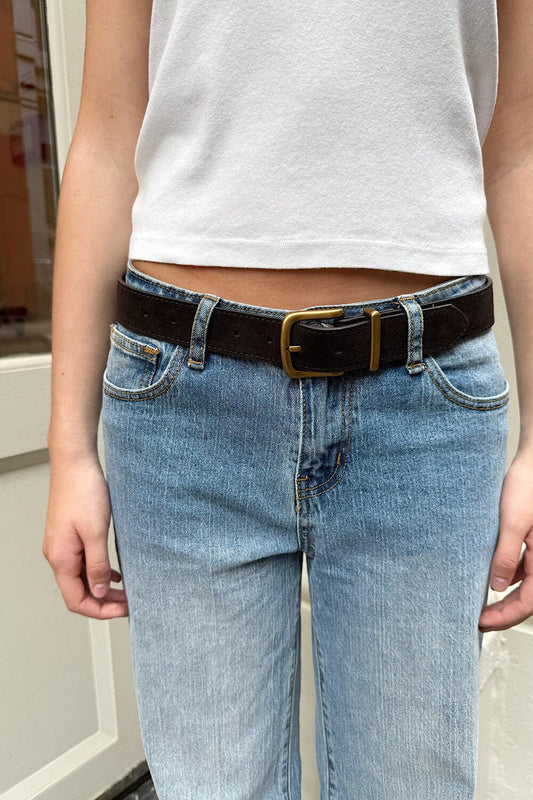 Brandy Melville New | Faux Leather Buckle Belt