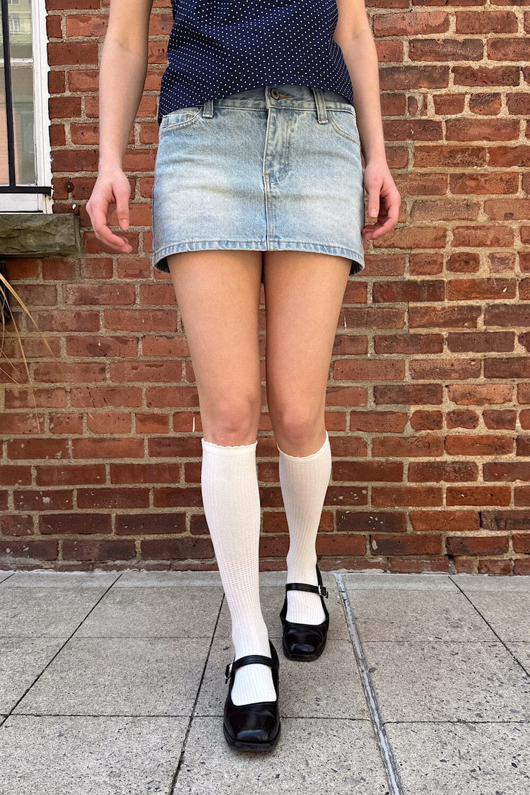 Brandy Melville Great Value | White Long Socks