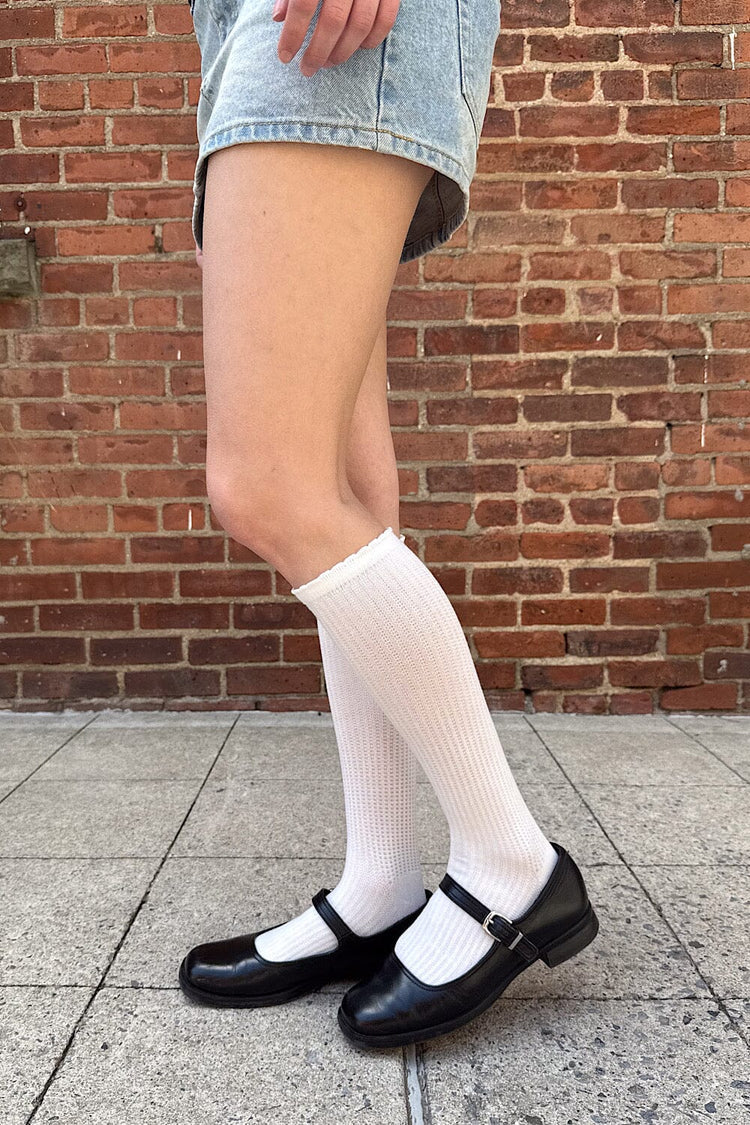 Brandy Melville Great Value | White Long Socks
