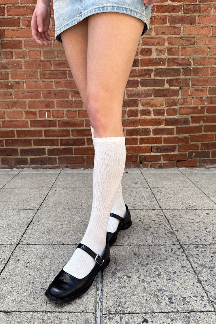Brandy Melville Great Value | White Long Socks