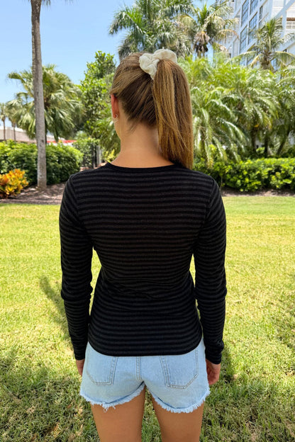 Brandy Melville New | Leah Stripe Top