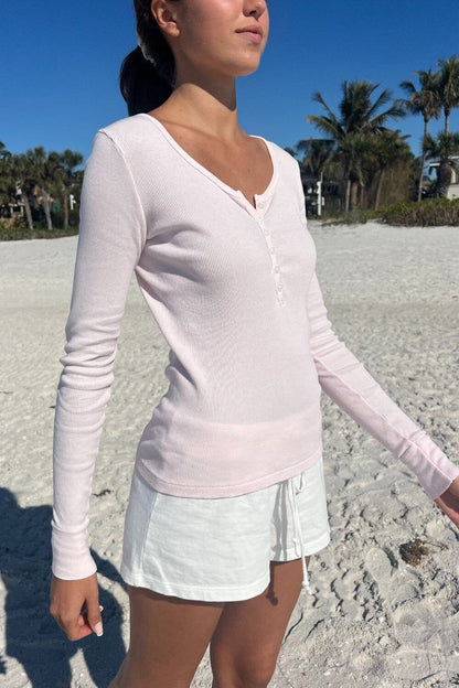 Brandy Melville Smart Buy | Zelly Long Sleeve Ribbed Top