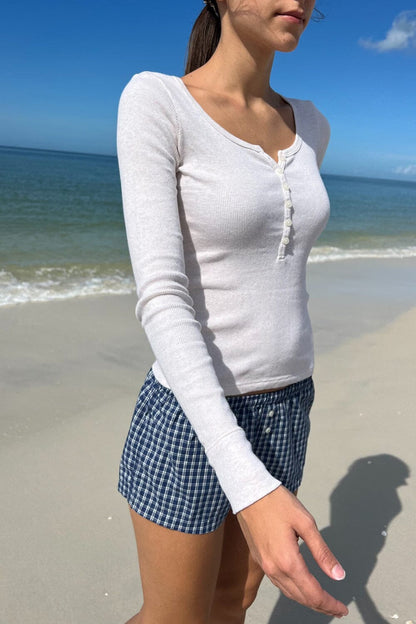 Brandy Melville Smart Buy | Zelly Long Sleeve Ribbed Top