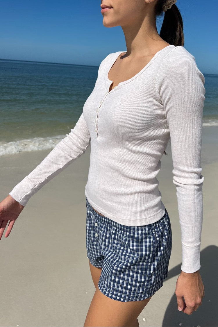 Brandy Melville Smart Buy | Zelly Long Sleeve Ribbed Top