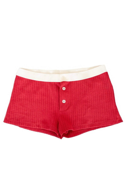 Brandy Melville Signature | Boy Short Thick Ribbed Underwear