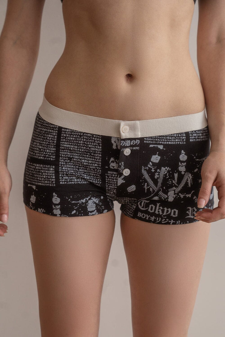 Brandy Melville Top Pick | Boy Short Radio Silence Underwear