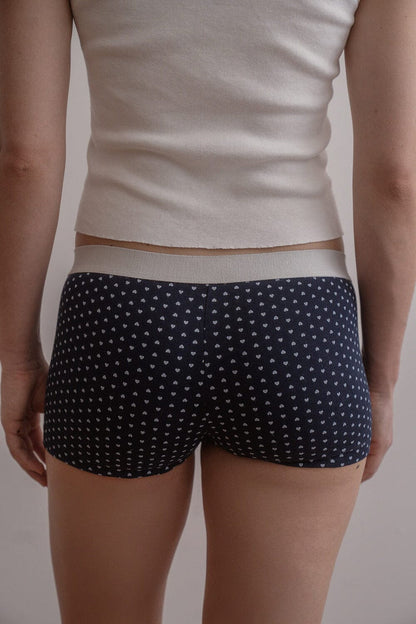 Brandy Melville Best Price | Boy Short Heart Underwear