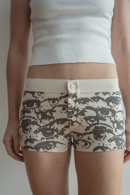 Brandy Melville Quality | Boy Short Eyes Underwear
