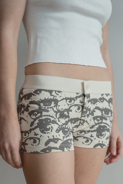 Brandy Melville Quality | Boy Short Eyes Underwear